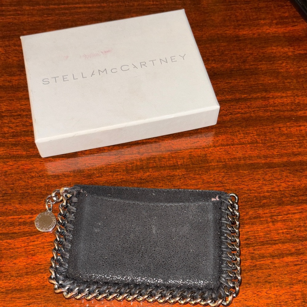 Stella McCartney Black Card Holder with Box